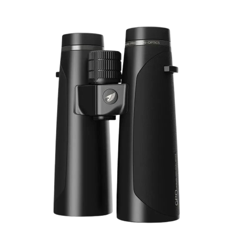 "GPO Passion HD Binoculars Detail View — Magnesium Housing Western Hunting Binoculars""